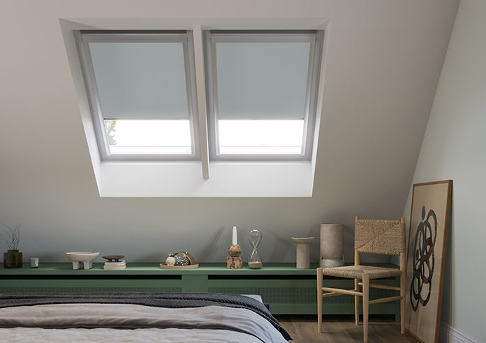 Blackout Roller, Light Grey (Blackout) - Loft Blind - Image 3